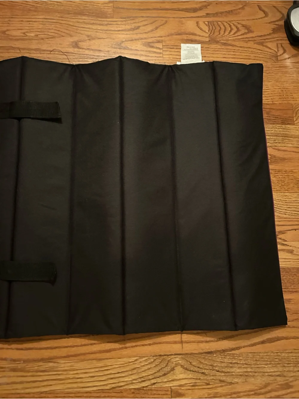 Eddie Bauer Roll Up Packable Foldable Black & Maroon Dog Bed Great for Traveling